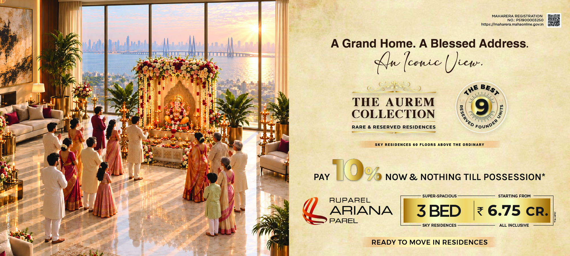 Ruparel Ariana residential project banner