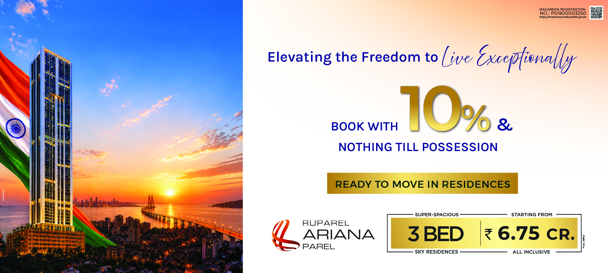 Ruparel Ariana residential project banner