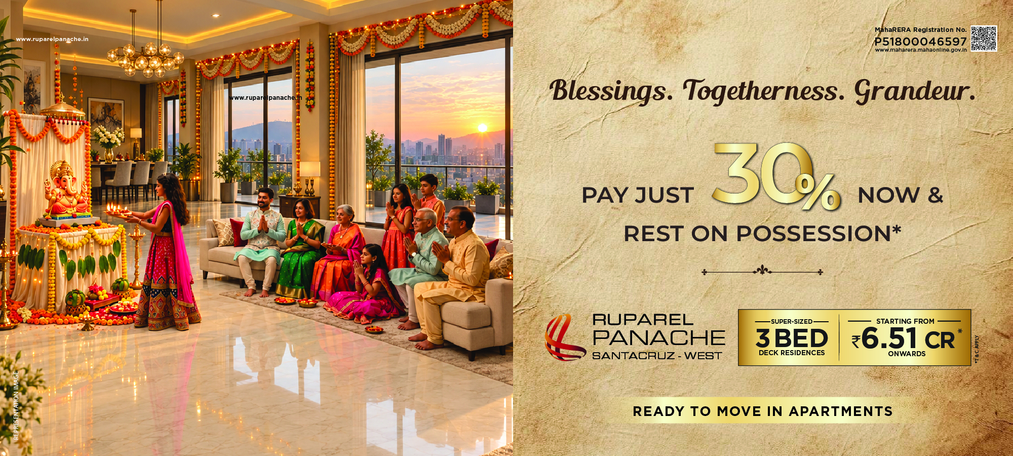 Ruparel Panache premium residences hero image