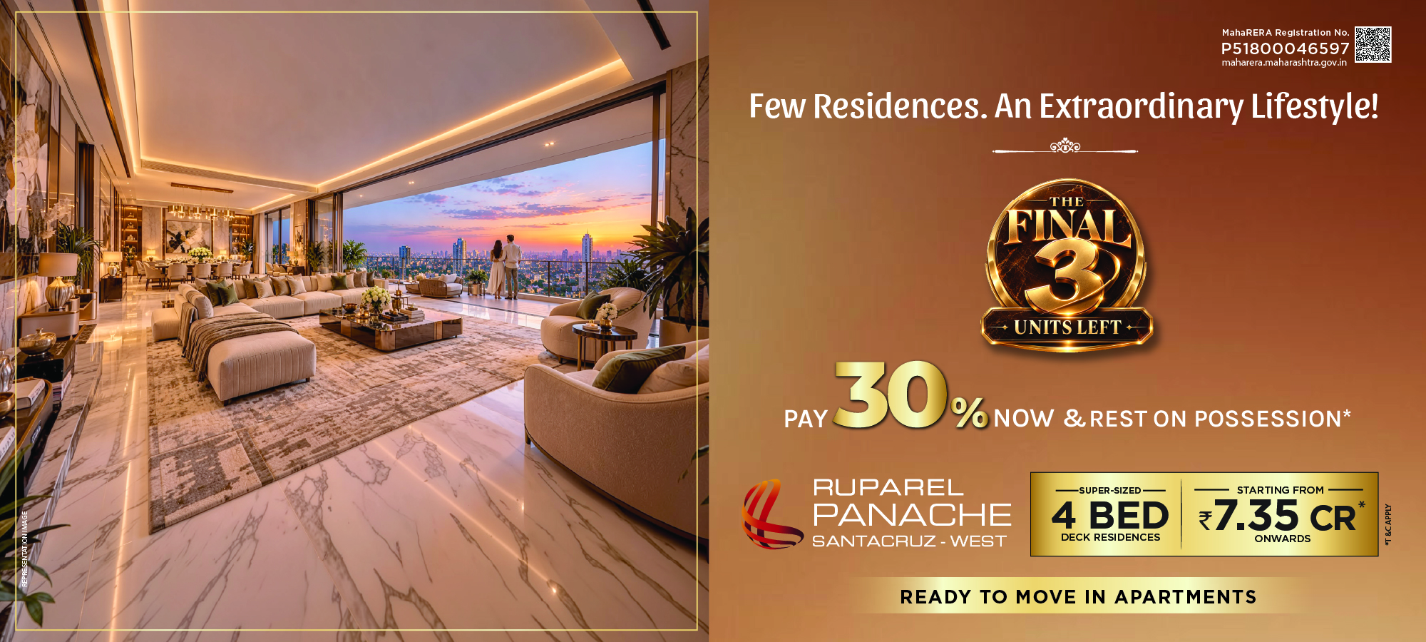 Ruparel Panache premium residences hero image