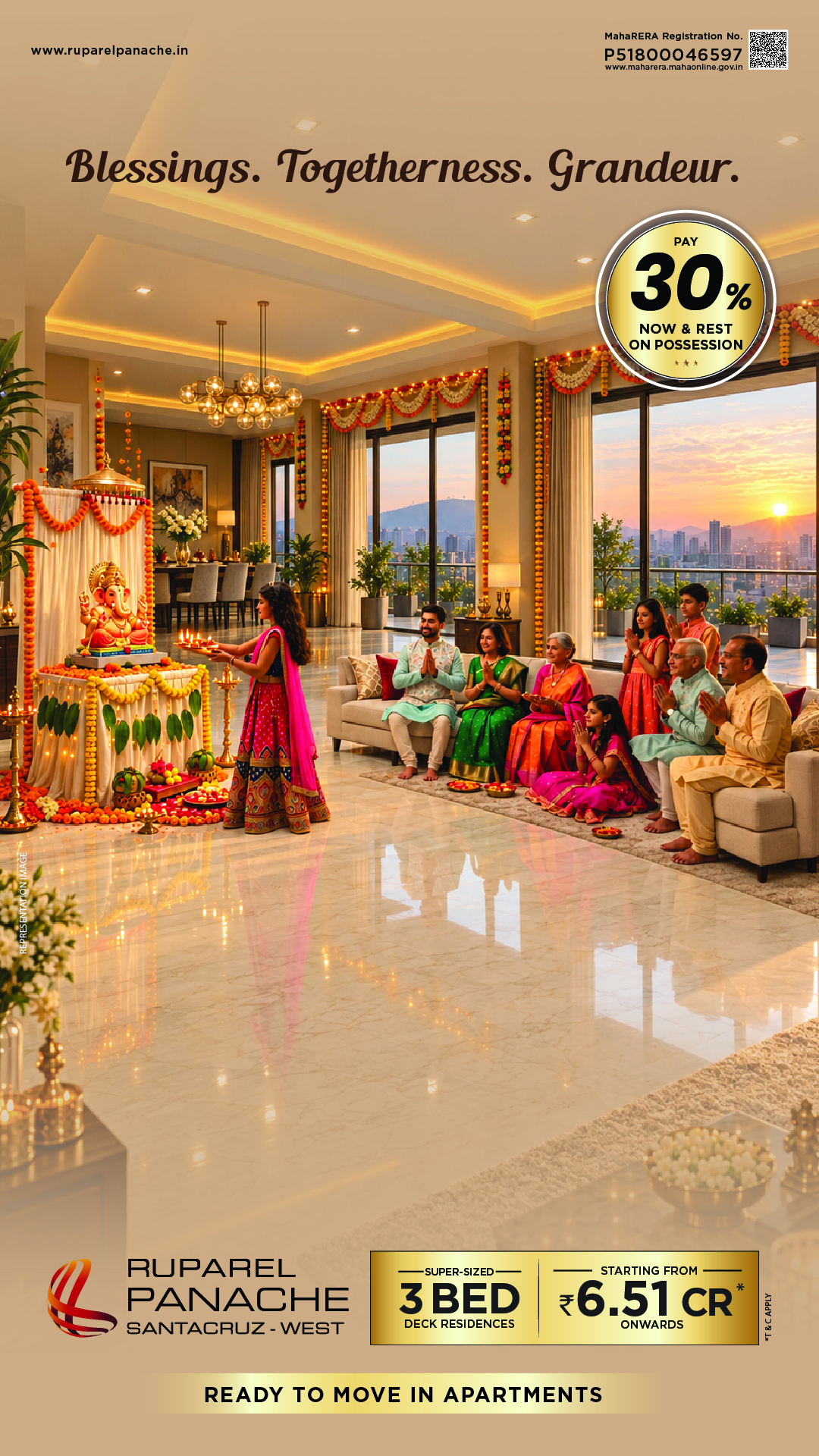 Ruparel Panache premium residences banner