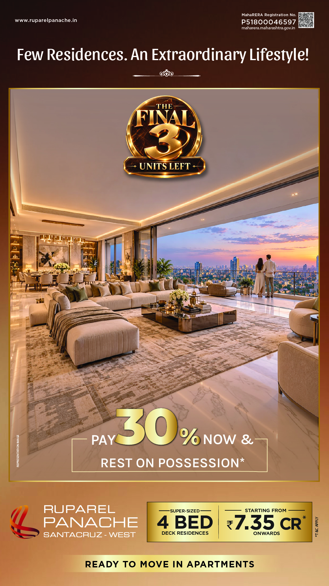 Ruparel Panache premium residences banner