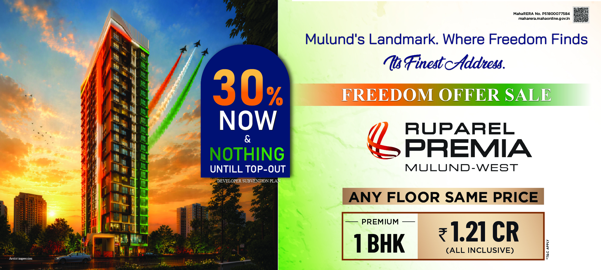 Ruparel Premia luxury apartments hero image