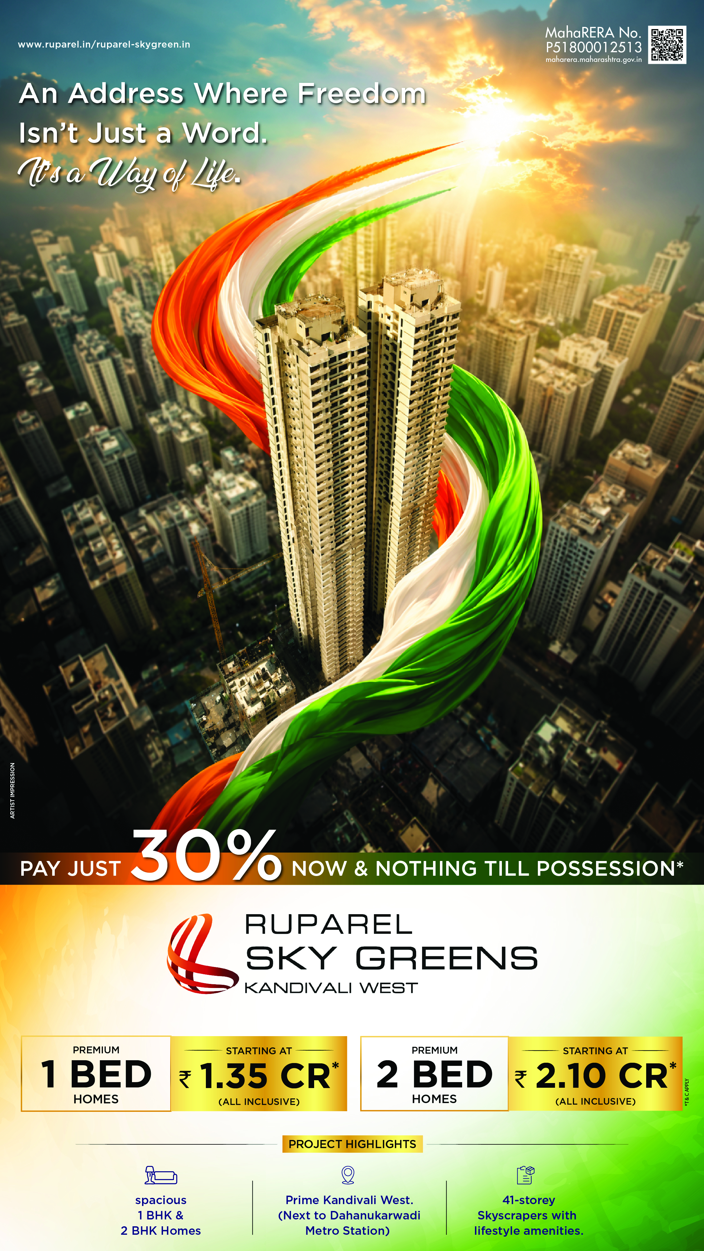 Ruparel Skygreen eco-friendly homes banner