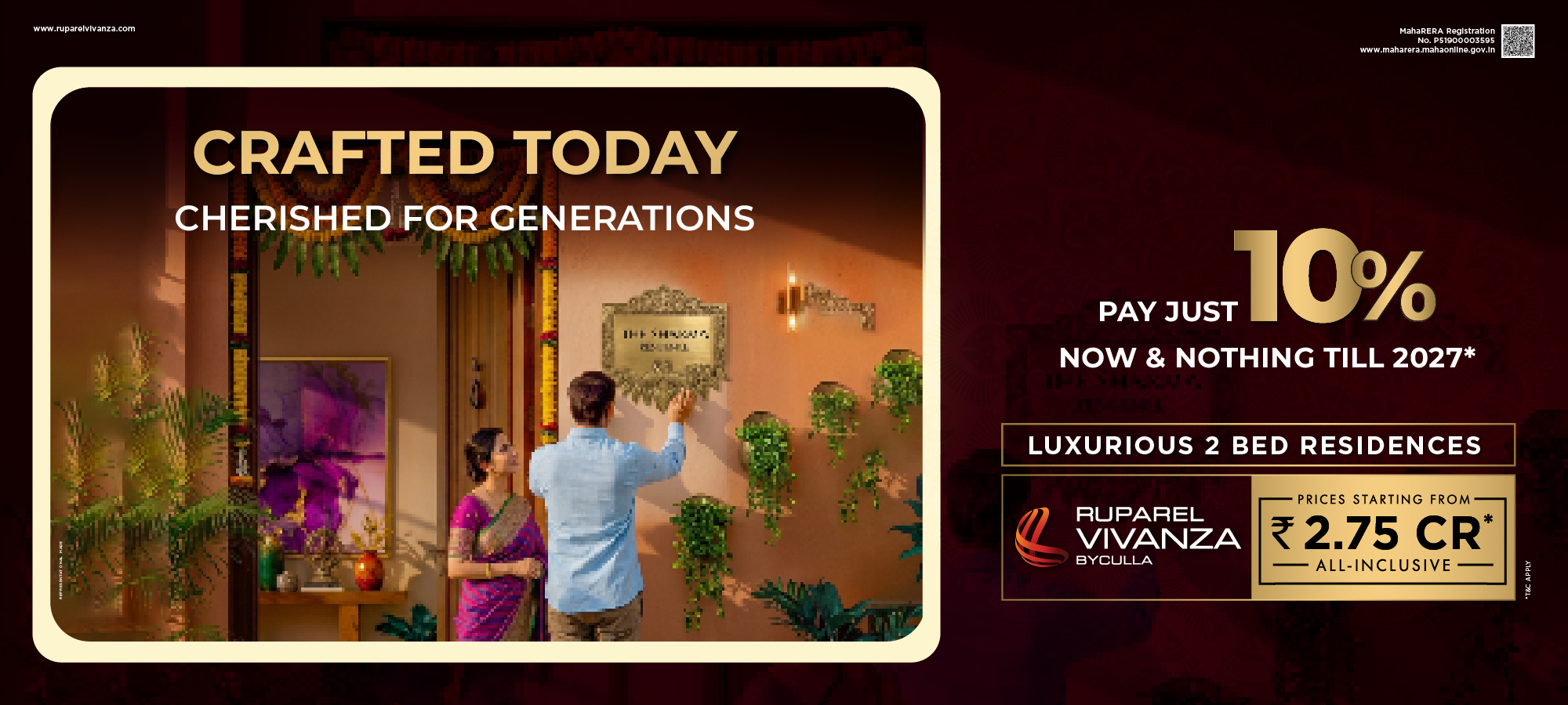 Ruparel Vivanza modern residences banner