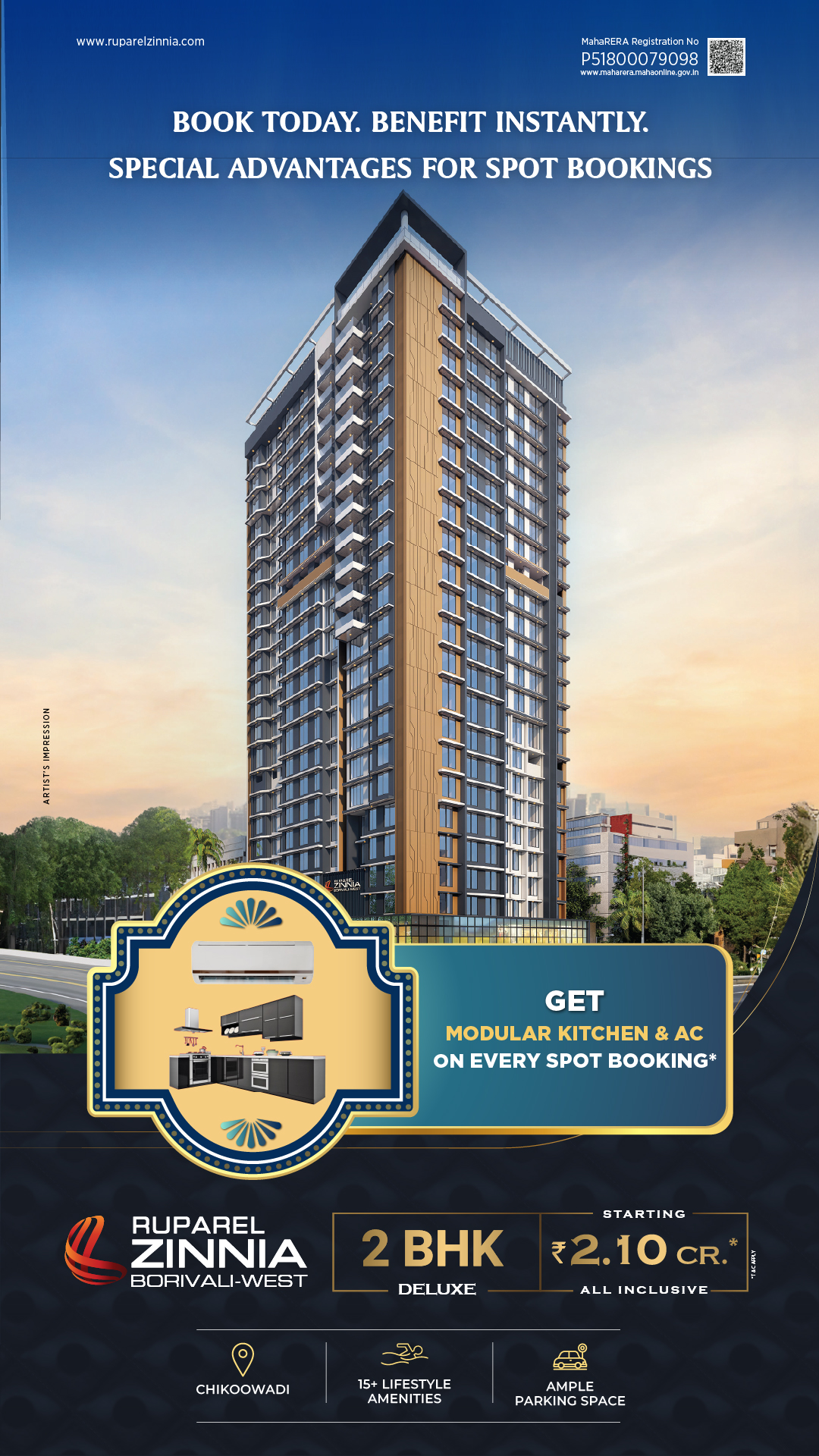 Ruparel Zinnia residential apartments hero image