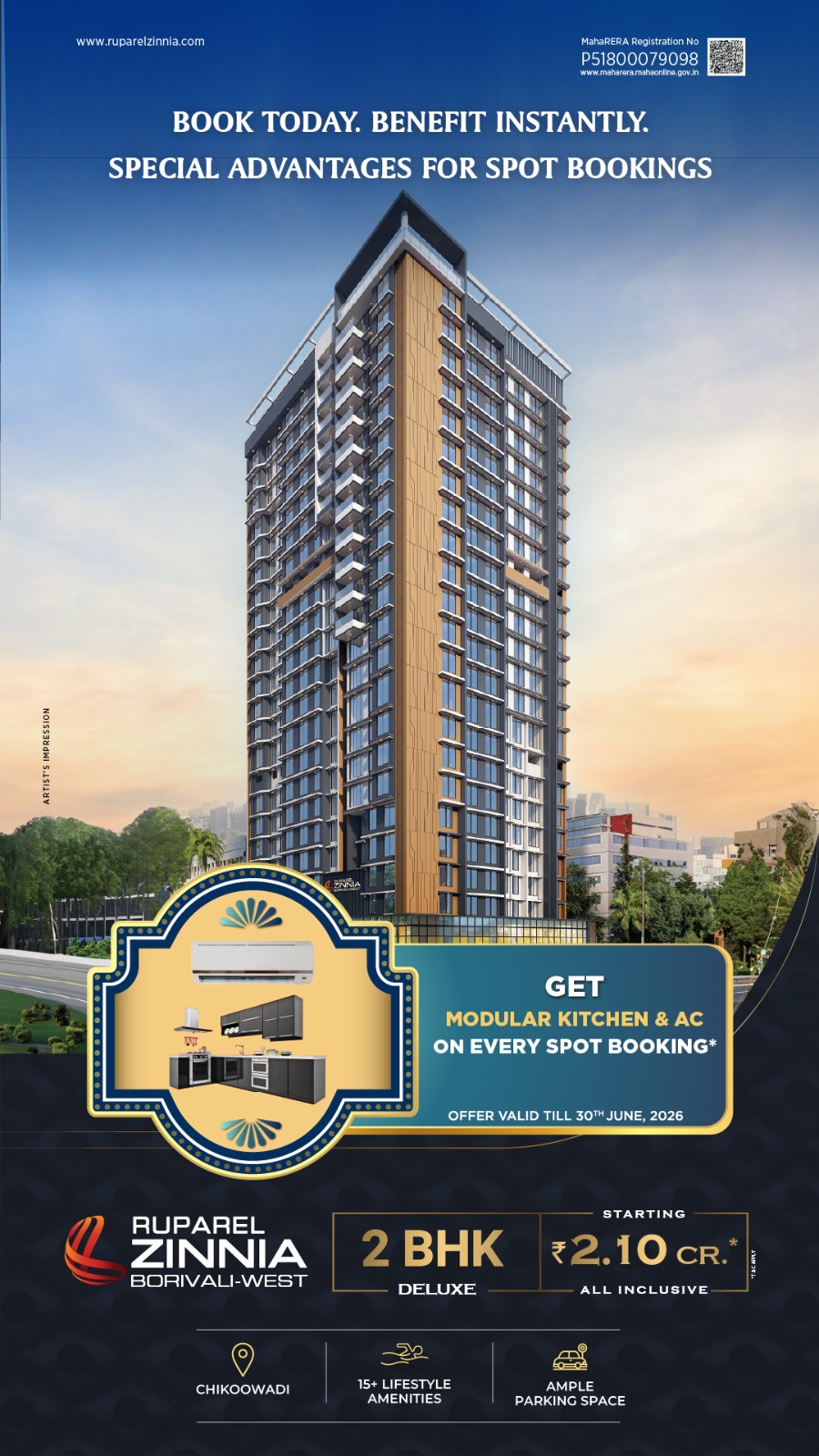 Ruparel Zinnia residential apartments hero image