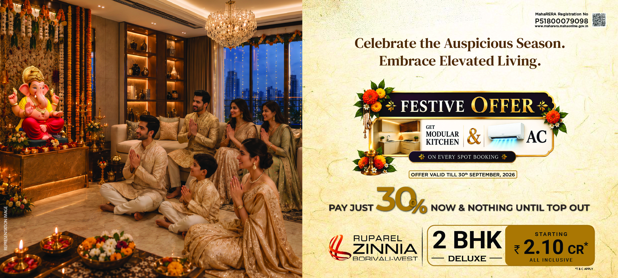 Ruparel Zinnia residential apartments banner
